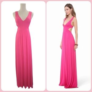Rachel Pally Modal Cutout Pink Maxi Dress Womens Size Small
